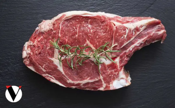 une côte de boeuf, Limousine, 1,1kg, viandes à domicile