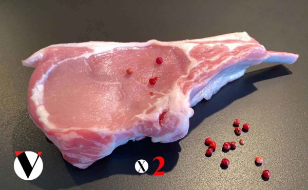 Côte de veau premium, 500 gr, 2 pièces, viandes à domicile
